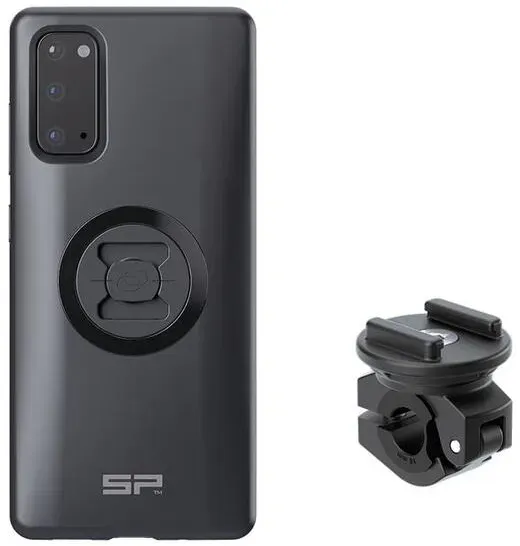 SP Connect Complete Pack Motorfiets Bundel Gemonteerd op achteruitkijkspiegel - Samsung S20