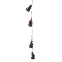 MARELIDA LED Lichterkette Tannenbäume 2 m Grün
