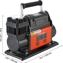 Vevor Tragbarer Luftkompressor 202 L/min 10,3 bar