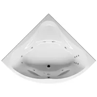 Riho Neo Eck-Badewanne, Version links, mit flow-System, Einbau, 2-Sitzer,