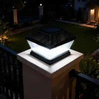 XRR Solar pfostenkappen Lichter 7x7 8x8 9x9 10x10 12x12 15x15 Led Pfostenkappe Zaun Lichte,Pfostenleuchte, IP65 Wasserdicht Zaunpfosten Lampe für hölzerne metall Pfosten Garten Deko-Bronze