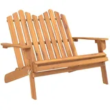 vidaXL Adirondack-Gartenbank 126 cm Massivholz Akazie