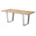Niehoff Noah Gartentisch 160-260 x 95 x 76 cm Teak gebürstet/braun/silberfarben