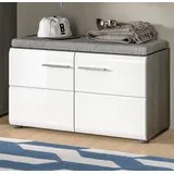 inn.furn Rumba 80 x 44 x 0 cm 4 Fächer hochglanz weiß / weiß