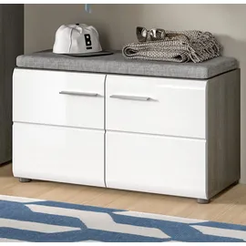 inn.furn Rumba 80 x 44 x 0 cm 4 Fächer hochglanz weiß / weiß