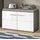 inn.furn Rumba 80 x 44 x 0 cm 4 Fächer hochglanz weiß / weiß