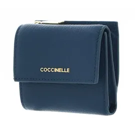 Coccinelle Metallic Soft Geldbörse Damen blau