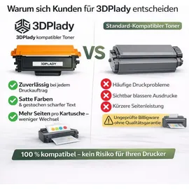 3dplady Kompatibel zu Brother TN-248XLK Schwarz