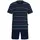 Götzburg Pyjama Shorty Blau 3XL