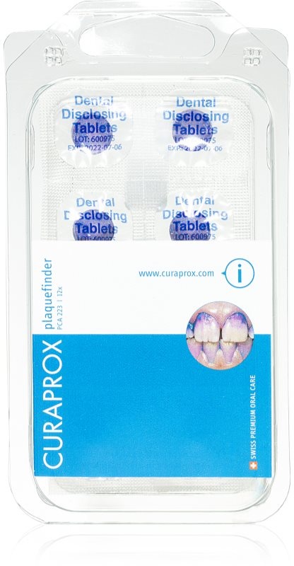 Curaprox PCA 223 Tabletten zur Indikation von Plaque 12 St.