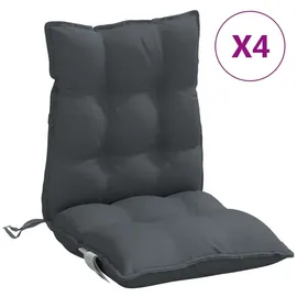 vidaXL Niedriglehner Auflage 4 St. 40 x 40 x 5 cm anthrazit