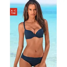 S.Oliver Push-Up-Bikini, mit Zierring an der Hose s.Oliver dunkelblau 36