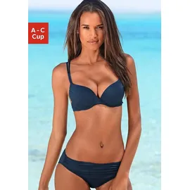 S.Oliver Push-Up-Bikini, mit Zierring an der Hose s.Oliver dunkelblau 36