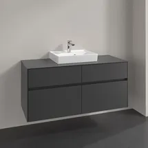 Villeroy & Boch Waschtischunterschrank 4 Auszüge 120 x 54,8 x 50 cm Schwarz