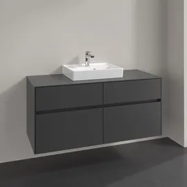 Villeroy & Boch Waschtischunterschrank 4 Auszüge 120 x 54,8 x 50 cm Schwarz