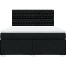 vidaXL Boxspringbett 180 x 200 cm Schwarz