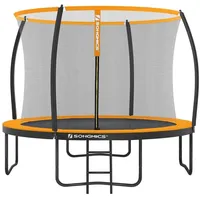 SONGMICS Gartentrampolin Ø 244/305/366/427 cm, bis zu 150 kg belastbar orange