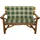 DEGAMO Bankauflage 98 x 88 cm grün/beige kariert 1 St.