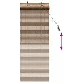 vidaXL Bambusrollo 50 x 160 cm Braun