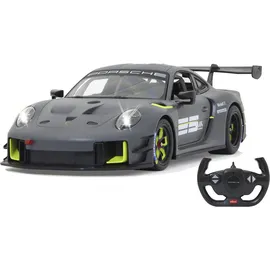 Jamara Porsche 911 GT2 RS Clubsport 25 1:14 grau 2,4GHz Tür manuell -transparente Windschutzscheibe, LED Licht, RC-Auto