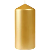 Stumpenkerzen, ca. 50h 150 x 70 mm  matt sun orange