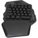 Einhändige Gaming-Tastatur, Kabellos, 2,4 G RGB-beleuchtete Tastaturen, ABS, 35 Tasten oder Computertasten, Farbbeleuchtung, Einhändige Linke Hand, Ergonomisches Mechanisches