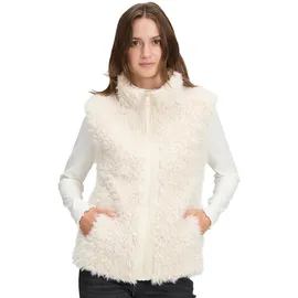 Betty & Co Kunstfell-Weste mit Stehkragen in cream | 42