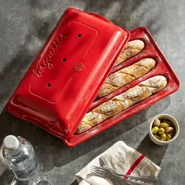 Emile Henry Brotbackform Baguette 39 x 24 cm