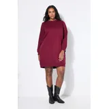 Studio Untold Jerseykleid Sweatkleid Weinrot 50/52