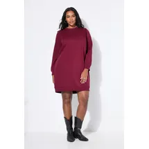 Studio Untold Jerseykleid Sweatkleid Weinrot 50/52