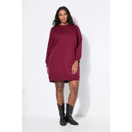 Studio Untold Jerseykleid Sweatkleid Weinrot 50/52