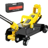 1,5 Tonnen Wagenheber mit niedrigem Profil, robuster hydraulischer Wagenheber aus Eisen, Schnellhubpumpe, Hubbereich 4,7 bis 12,1 Zoll, Gelb - Mophorn