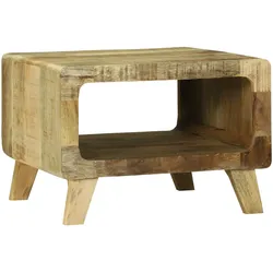 vidaXL Couchtisch 50x50x35 cm aus massivem grobem Mango