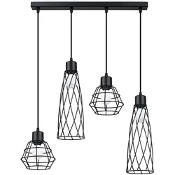 Pendelleuchten SUBA 4L schwarz
