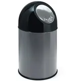 V-Part Push-Mülleimer 30 l edelstahl