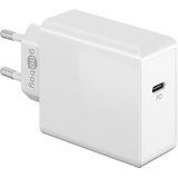 goobay 61762 USB C Ladegerät 65W Schnellladegerät (65 W) Weiß