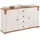 OTTO home Sideboard 130 x 91 x 40 cm Weiß / Kirschbaumfarben