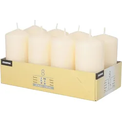 PAPSTAR Stumpenkerzen 10 cm creme
