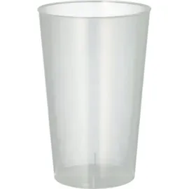 Papstar Mehrweg-Trinkbecher 0,4 l Ø 8,6 cm 50 St. Transparent