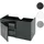 Mendler Waschbeckenunterschrank 90 x 48 x 46 cm Schwarz