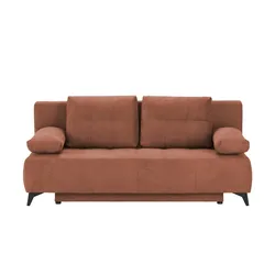 Schlafsofa  Eddy , orange , Maße (cm): B: 197 H: 88 T: 89