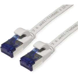 Value 21.99.2111 RJ45 Patchkabel CAT 6a F/UTP 1.00m Grau 1St.