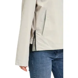 Amber & June Damen Sommerjacke mit Kapuze 34, Grau Beige - 34