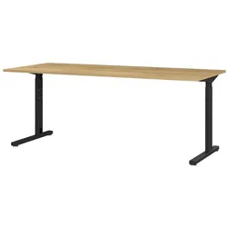 GERMANIA Schreibtisch 4253-582 Grandson-Eiche-Nb./Schwarz