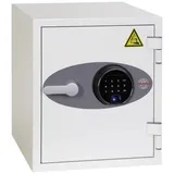 Phoenix BS1282F Battery Titan Batterie-Aufbewahrungstresor feuergeschützt, mit 2 Steckdosen, mit ausziehbarer Schublade, mit Schlüsselhakenleiste Fi