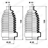 MOOG Faltenbalgsatz, Lenkung VW K150146