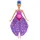 Mattel Barbie Tanz und Flatter Puppe mit 2-in-1-Verwandlung von der Tänzerin zum Schmetterling mit sich öffnenden Flügeln, violetten Haaren, Haarschmuck und abnehmbarem Tutu, HXJ10