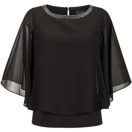GOLDNER Edle Chiffonbluse schwarz 38
