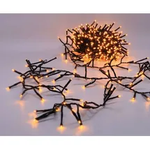 Buri LED Cluster-Lichterkette 360 LEDs Büschellichterkette Weihnachtsbeleuchtung Außenbeleuchtung Balkon Garten Dekoration Beleuchtung - Schwarz