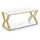 Barberpub Beistelltisch Gold Holz 100 x 48 cm